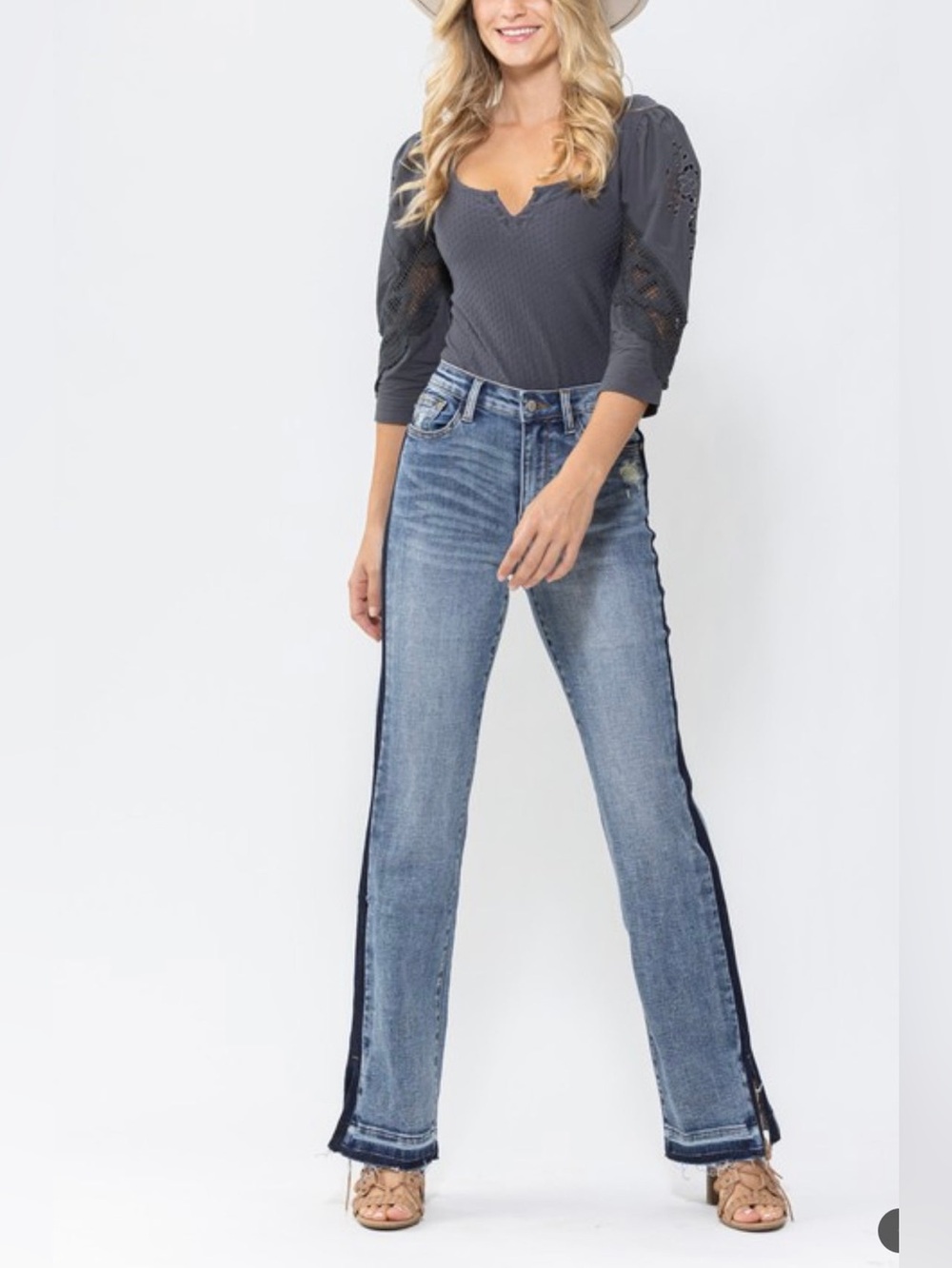 Judy Blue High Waist Released Seam and Hem